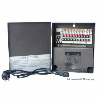 18-Channel 12 Vdc 10 Amp UL-Listed Power Supply Box