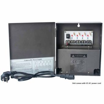 4-Channel 12 Vdc 5 Amp UL-Listed Power Supply Box