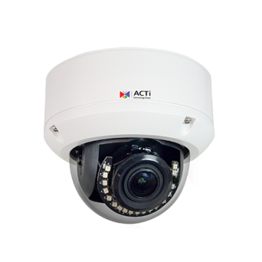 ACTi 8MP 100' IR Zoom WDR IP Outdoor Dome Security Camera
