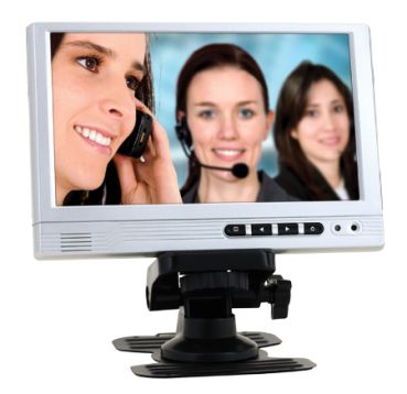 LCD Monitor with Speaker - 7", 1080p, Full-HD, HDMI/VGA/RCA, Color