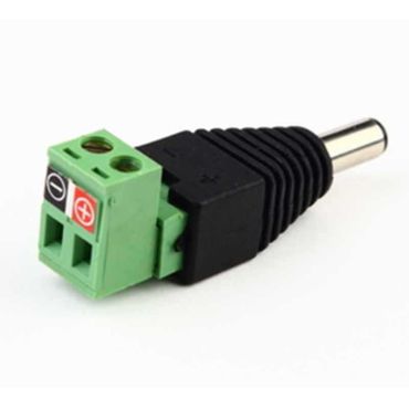 Power Plug - Male 2.1 mm x 5.5 mm, screw terminals
